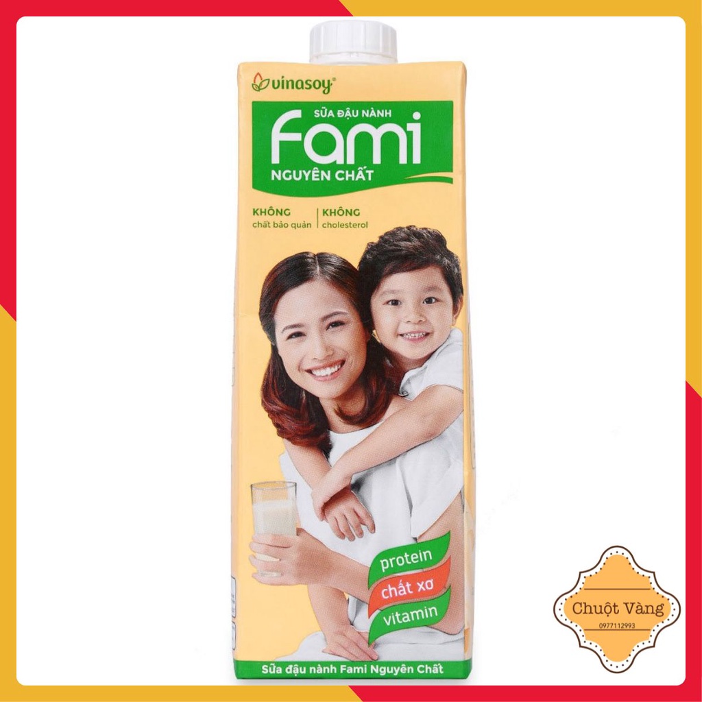 Thùng sữa đậu nành Fami 1000ml (10 hộp)