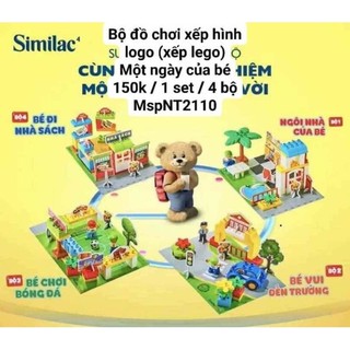Bộ lắp ghép chủ đề- một ngày của bé