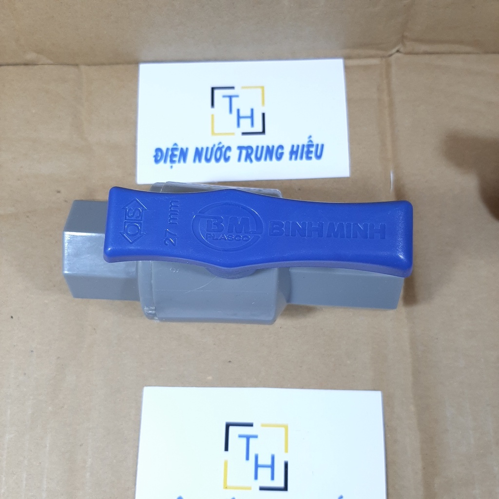 Van nhựa, van tay sắt, van khóa nước Bình Minh phi 21, 27, 34