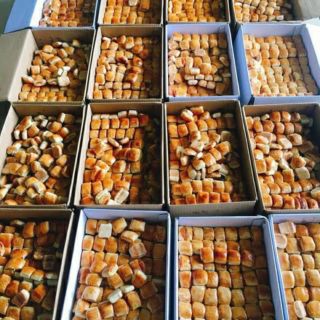 10 cái bánh xếp dừa