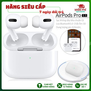 Tai Nghe Bluetooth, Tai Nghe Không Dây AP PRO 5.0 Cách Âm Chống Ồn - Hỗ Trợ Đổi Tên, Định Vị, Sạc Nhanh Không Dây Qi