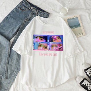 [HOT] Áo thun Black pink Kpop form rộng ngắn tay How You Like That phong cách Neon