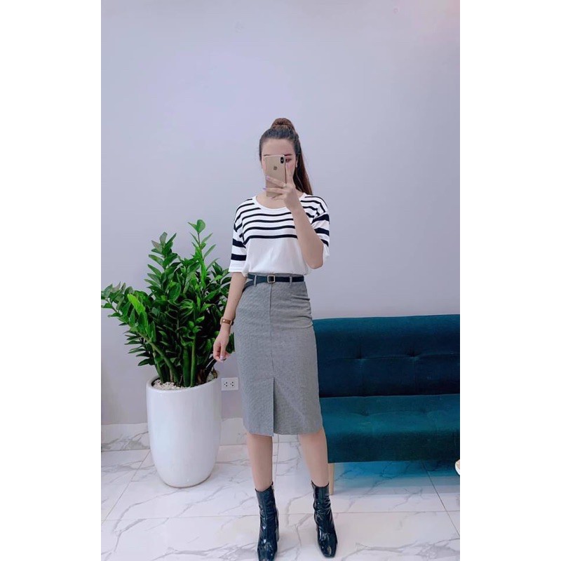 Áo Len Montoghi Kẻ Ngang