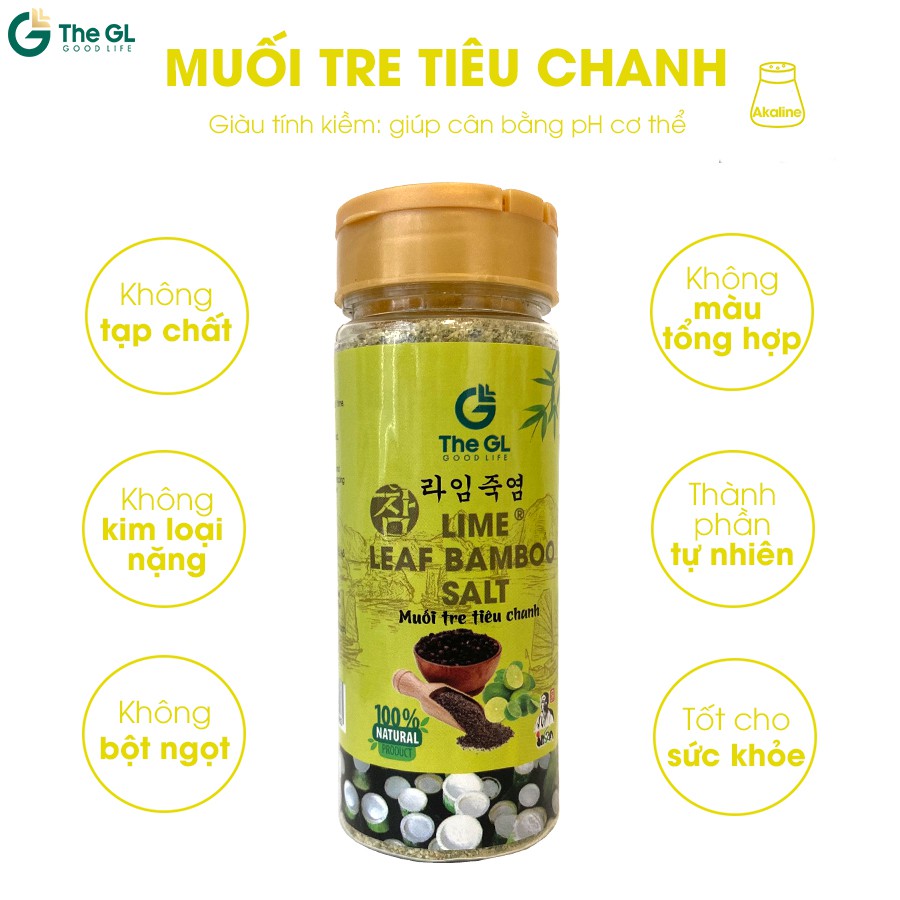 Muối tre tiêu chanh The GL - gia vị thực dưỡng tốt cho sức khỏe