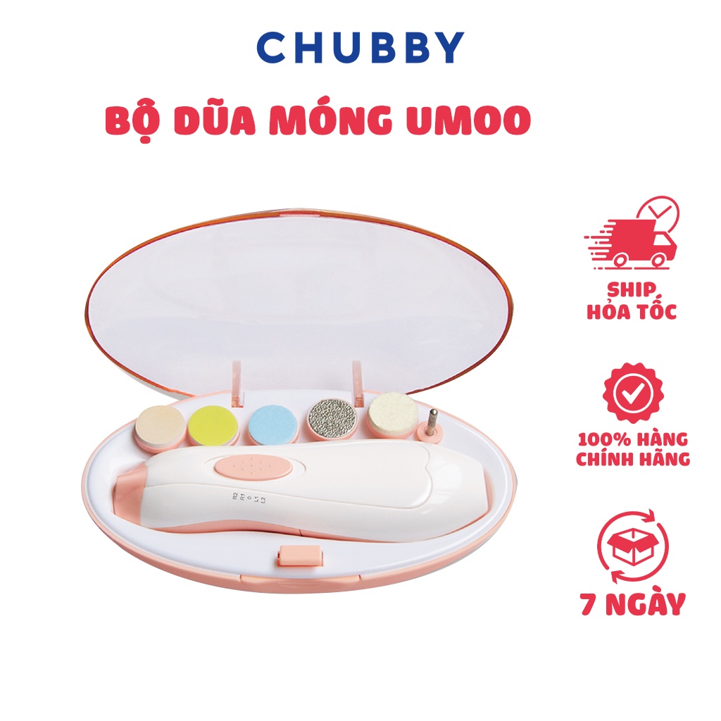 Bộ Dũa Móng Thông Minh UMOO Hoạt Động Bằng Trục Quay 360 Độ Giúp Dũa Ngắn Lại Móng Bé 1 Cách Dễ Dàng, Sạch Sẽ