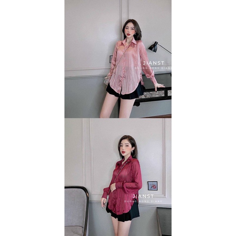 [Mã WASTUP giảm 10% tối đa 30K đơn 99K] ÁO SƠ MI KẺ NHŨ SẮC CHO NỮ | BigBuy360 - bigbuy360.vn