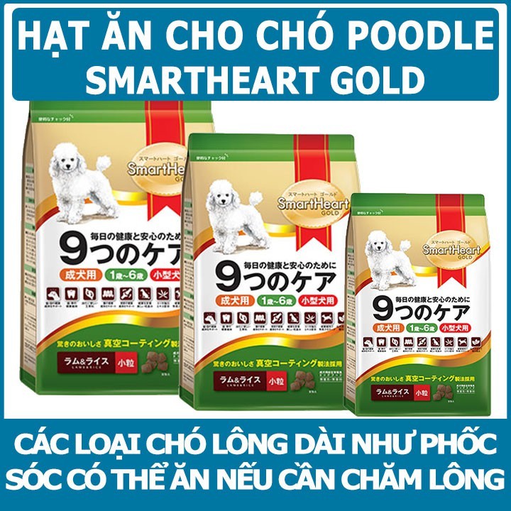 Thức ăn hạt Smartheart Gold dành riêng cho chó lớn Poodle - túi 1kg