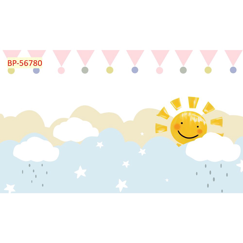 Tranh Dán Tường Phòng Trẻ Em Hoạt Hình Dễ thương, màu sắc tươi tắn dán phòng ngủ, phòng vui chơi không lo phai màu