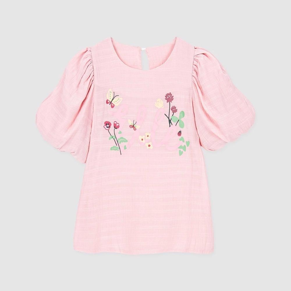 Áo bé gái ngắn tay phong cách Pháp thanh lịch, thời thượng Rabity x ELLE Kids- designed in Paris 81028.81025.81022