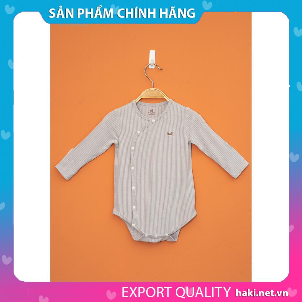 Bodysuit cho trẻ sơ sinh vải gỗ sồi cao cấp siêu mềm mịn HAKI - BM021