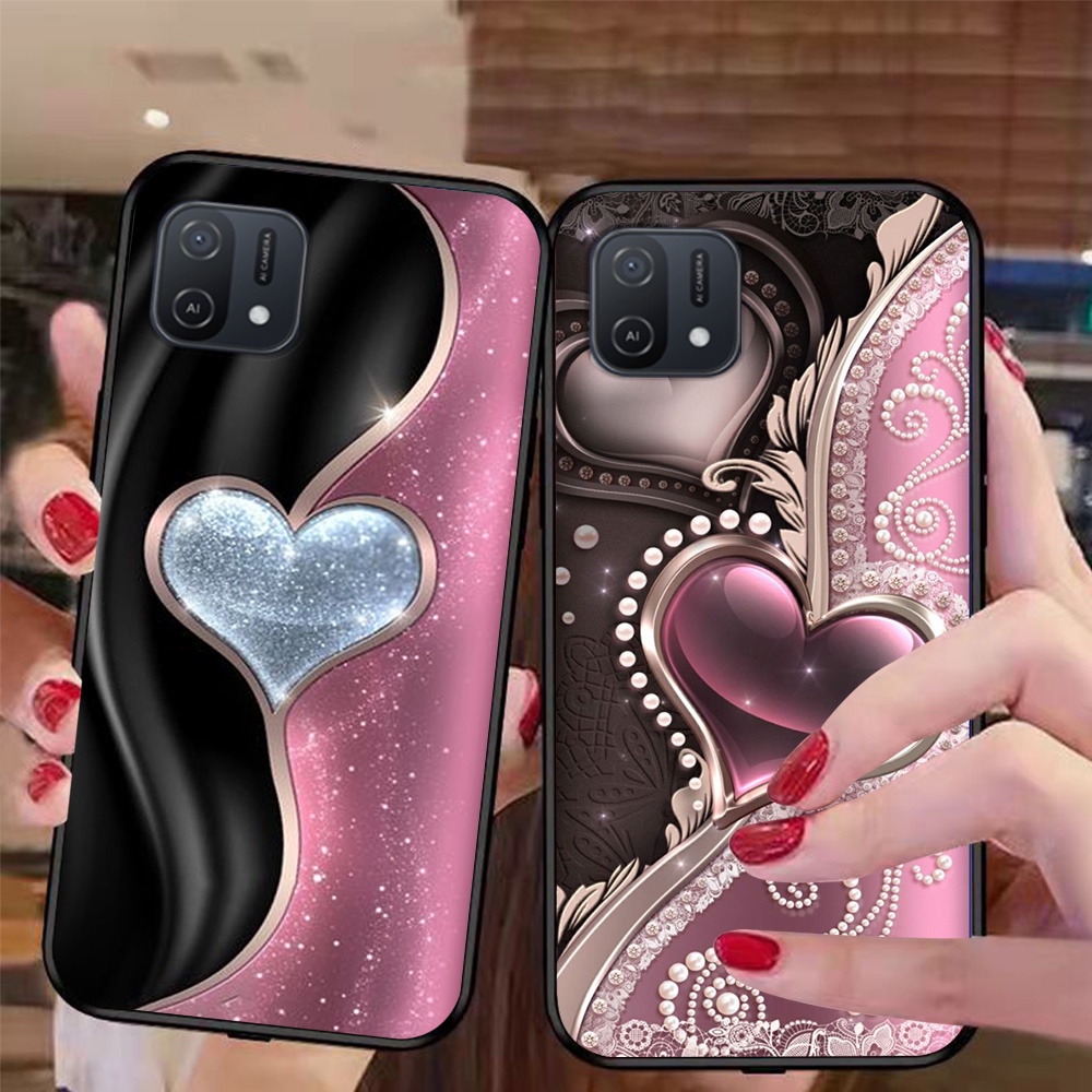 Ốp lưng điện thoại oppo a16k in hình phong cách nữ sang chảnh