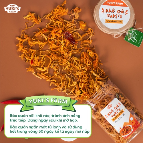 Khô Gà Lá Chanh 125g YUKI FARM - Đồ Ăn Văt Khô Gà, Khô Heo Xé Cay Siêu Ngon - Đồ ăn vặt Việt Nam Chất Lượng Cao | BigBuy360 - bigbuy360.vn