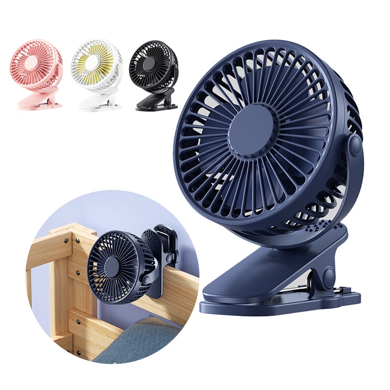 Quạt Làm Mát Cầm Tay Mini 3 Tốc Độ Không Gây Tiếng Ồn Có Cổng Sạc USB