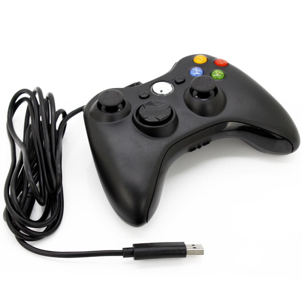 Tay cầm có dây Xbox 360 Đen dùng cho PC