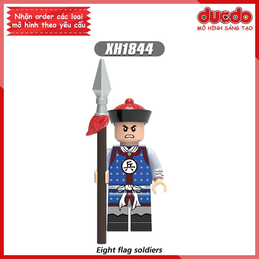 Minifigures lính nhà Thanh siêu đẹp - Đồ chơi Lắp ghép Xếp hình Mini trung cổ XINH X0329