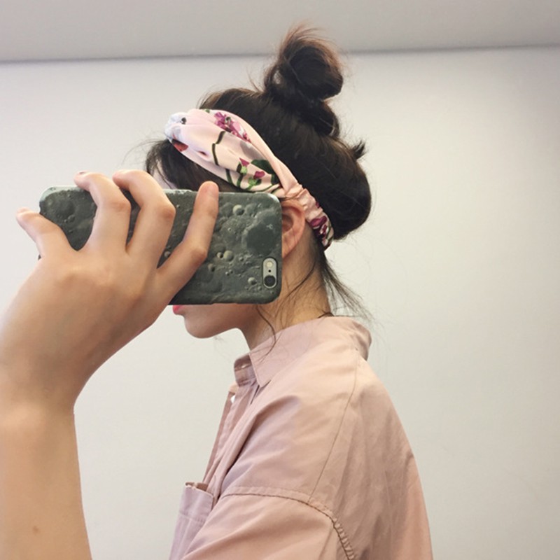 Khăn turban hoa văn co dãn thời trang cho nữ