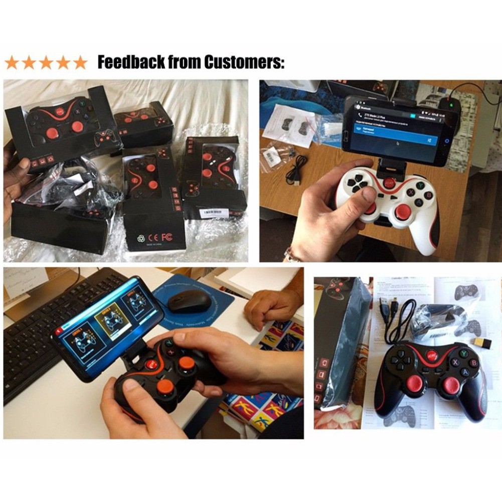 Tay cầm chơi game không dây Bluetooth S600 Stb S3Vr cho điện thoại Android IOS