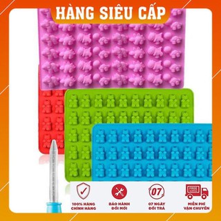 Khuôn silicon kẹo dẻo chip chip (gấu/khủng long/động vật)