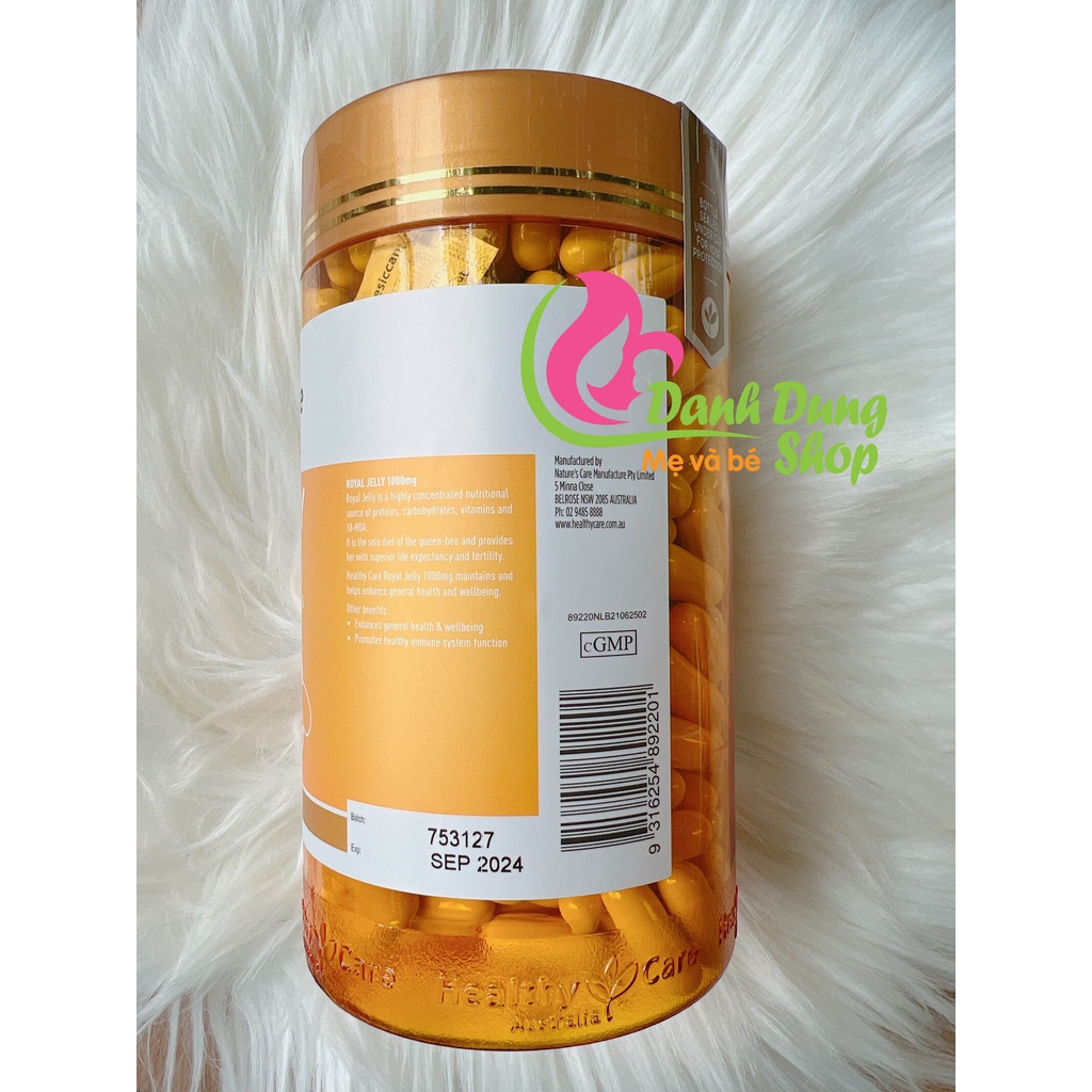 Sữa Ong Chúa Healthy Care Royal Jelly 365 viên (úc)