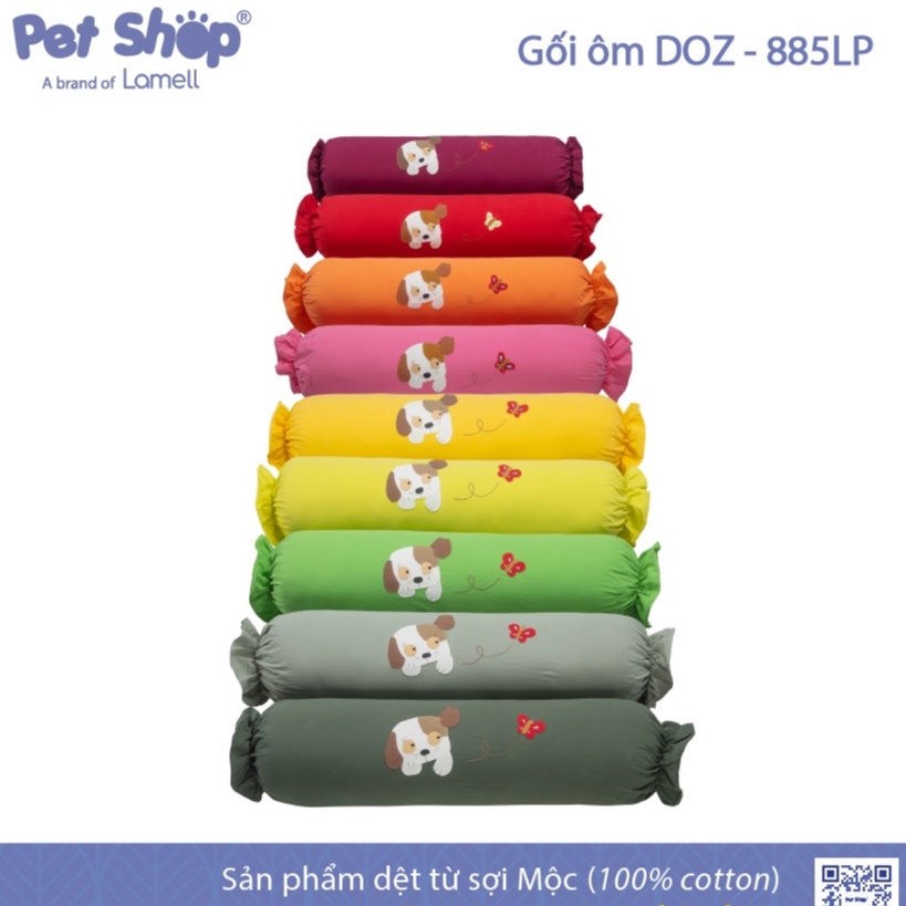 GỐI ÔM NGƯỜI LỚN COTTON MÁT MỊN PETSHOP (22x80cm)