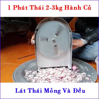 [ Tặng 3 Lưỡi Dao ] Máy Thái Hành Tỏi