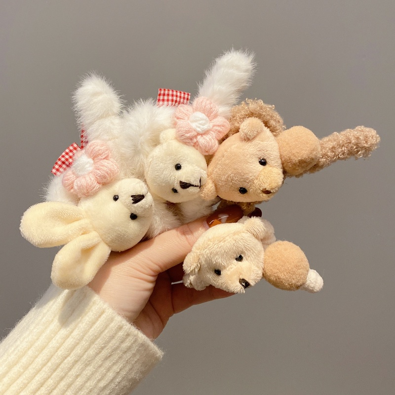 Kẹp Tóc Hình Chú Gấu Nhồi Bông Dễ Thương Thời Trang