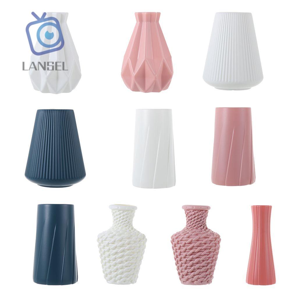 Bình Hoa Nhựa Thiết Kế Hiện Đại Chuyên Dùng|Chậu Hoa Giả Gốm Phong Cách Bắc Âu Dùng Để Trang Trí Nhà