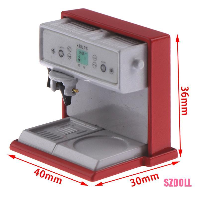 Mô Hình Máy Pha Cà Phê Mini Tỉ Lệ 1:12 Dùng Trang Trí Nhà Búp Bê SZDOLL6