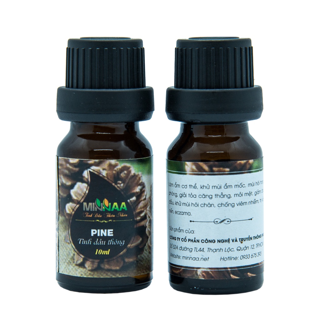 Tinh dầu xông phòng gỗ thông Minnaa 10ml có kiểm định chất lượng