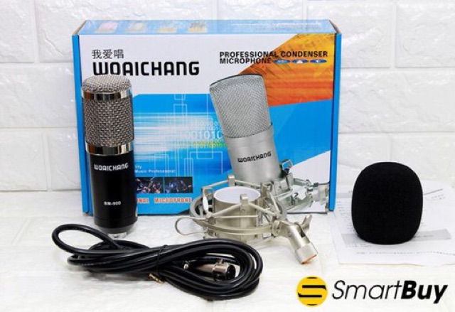 Micro karaoke thu âm hay nhất woaichang BM900 giá rẻ