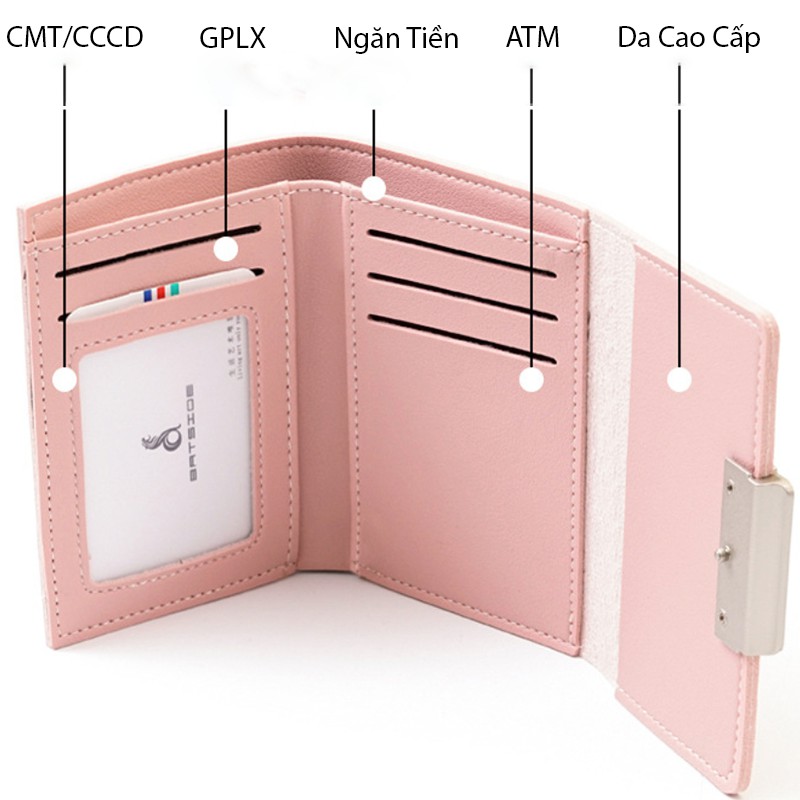 Ví Nữ Ngắn Mini Cầm Tay 𝐅𝐎𝐑𝐄𝐕𝐄𝐑 𝐘𝐎𝐔𝐍𝐆 Nhỏ Gọn Gấp 3 Bỏ Túi Nhiều Ngăn Tiện Dụng FY69 - Tukado | BigBuy360 - bigbuy360.vn