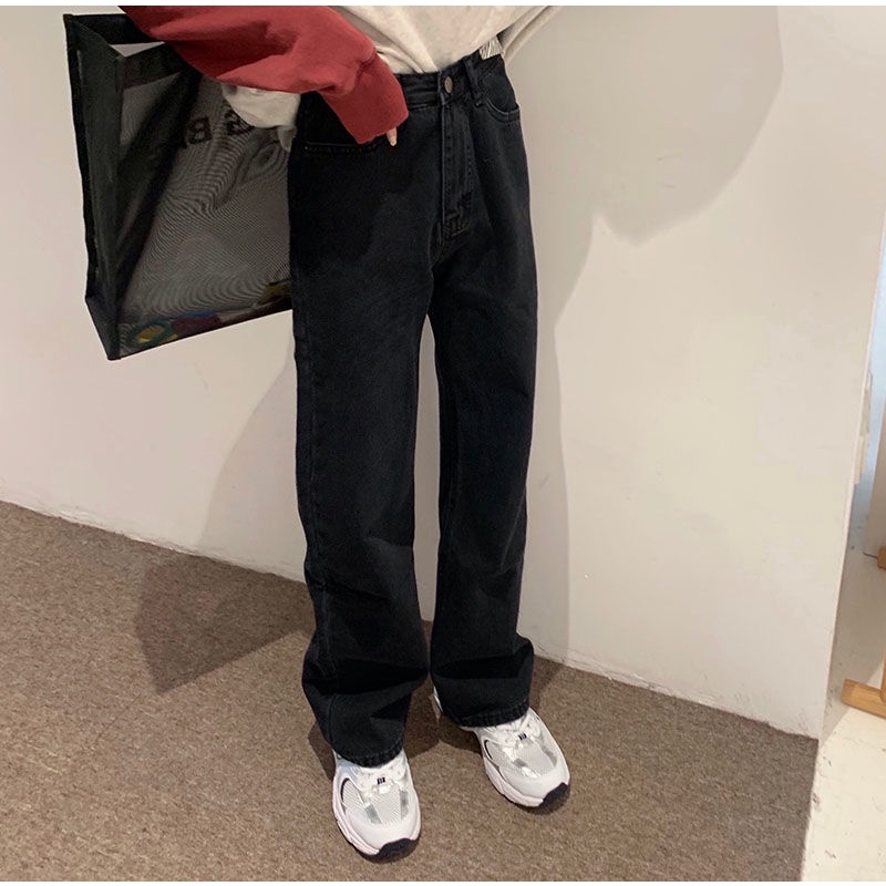 Quần Jean Nữ Lưng Cao Ống Rộng Thời Trang Hàn Quốc