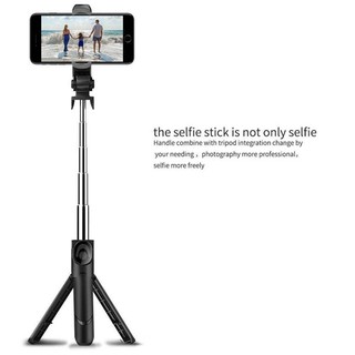 Gậy chụp hình selfie kiêm giá ba chân kết nối bluetooth 3 trong 1 có thể kéo dài