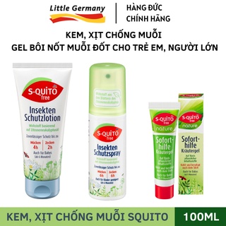 Kem, xịt chống muỗi, gel bôi nốt côn trùng cắn Squito free cho trẻ em 100ml - Bảo vệ làn da mỏng manh cho trẻ nhỏ