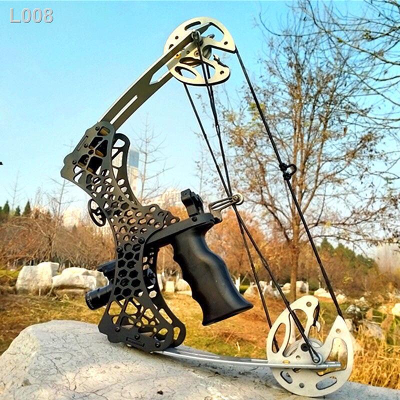 LQINGMini composite cung nhỏ và mũi tên cơ khí tam giác ròng rọc định kỳ người lớn bắn tỉa cá thiết bị
