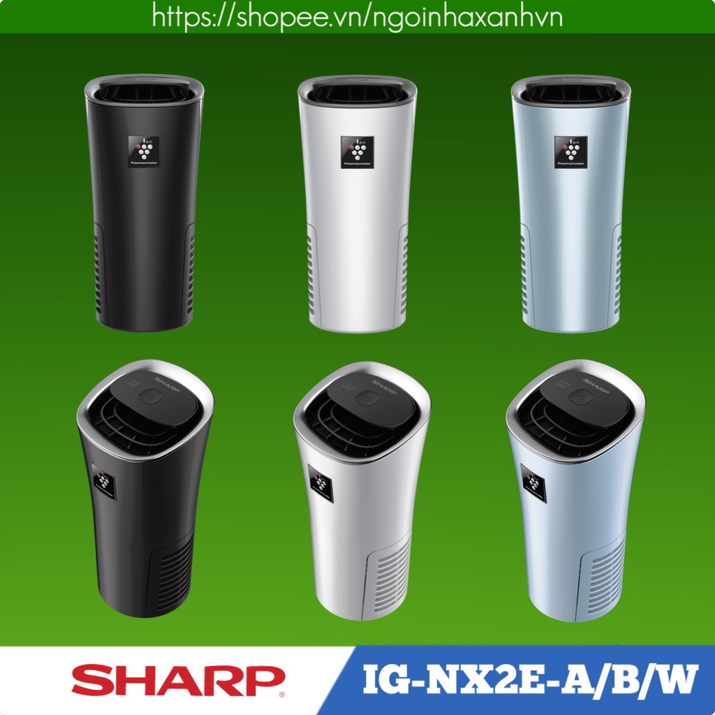 Máy khử mùi ô tô Sharp IG-NX2E-A, IG-NX2E-B và IG-NX2E-W (Hàng chính hãng, mật độ cao 90.000 ion/1cm3)