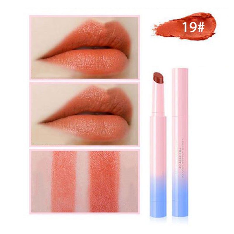 (Hàng Mới Về) Son Môi Dưỡng Ẩm Lâu Trôi Màu Sắc Thời Trang Dành Cho Nữ