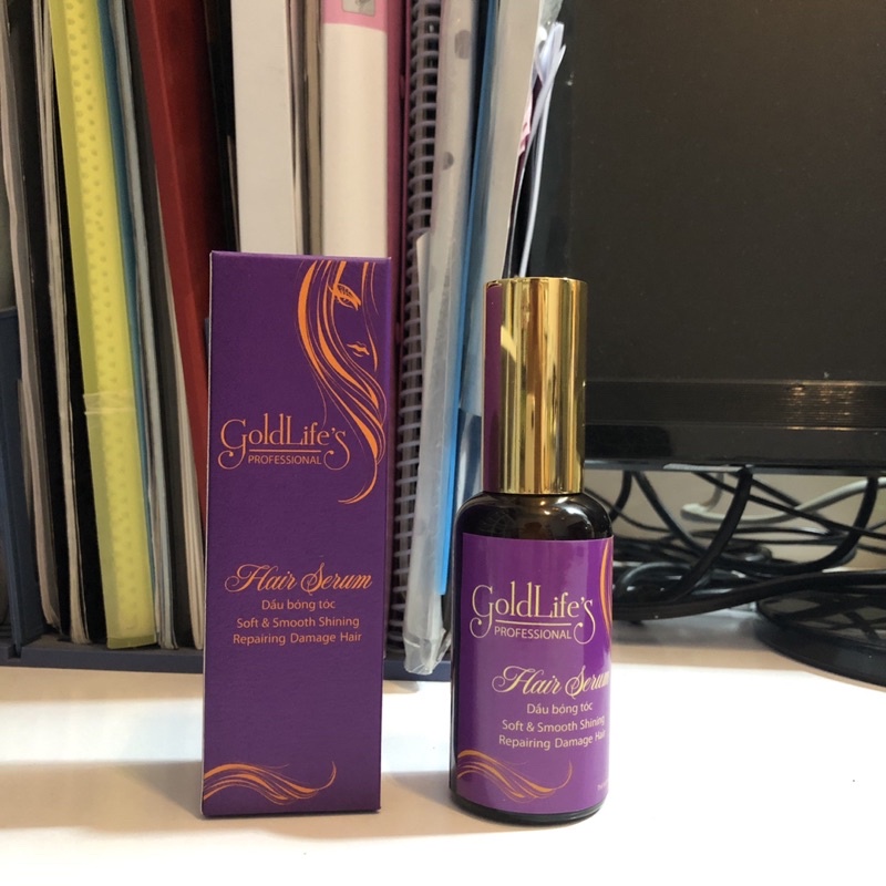 Serum dưỡng bóng tóc goldlife 50ml