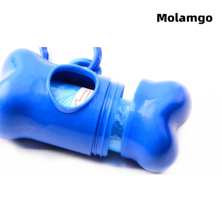MOLAMGO Environmentally Friendly Bone Shape Box with Garbage Bag for pet