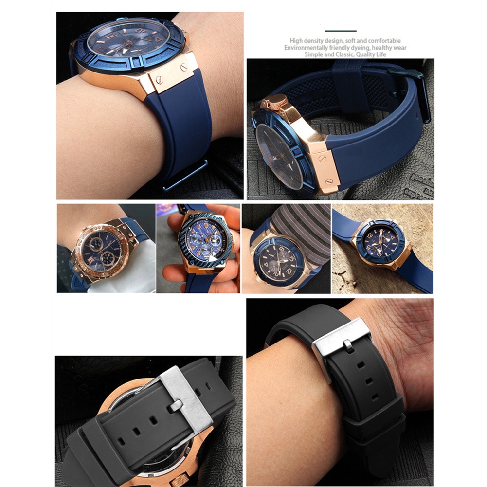 Dây Đeo Silicone Cho Đồng Hồ Guess W0218G1 W0247G3 W0040G3 W0040G7 W0041G2
