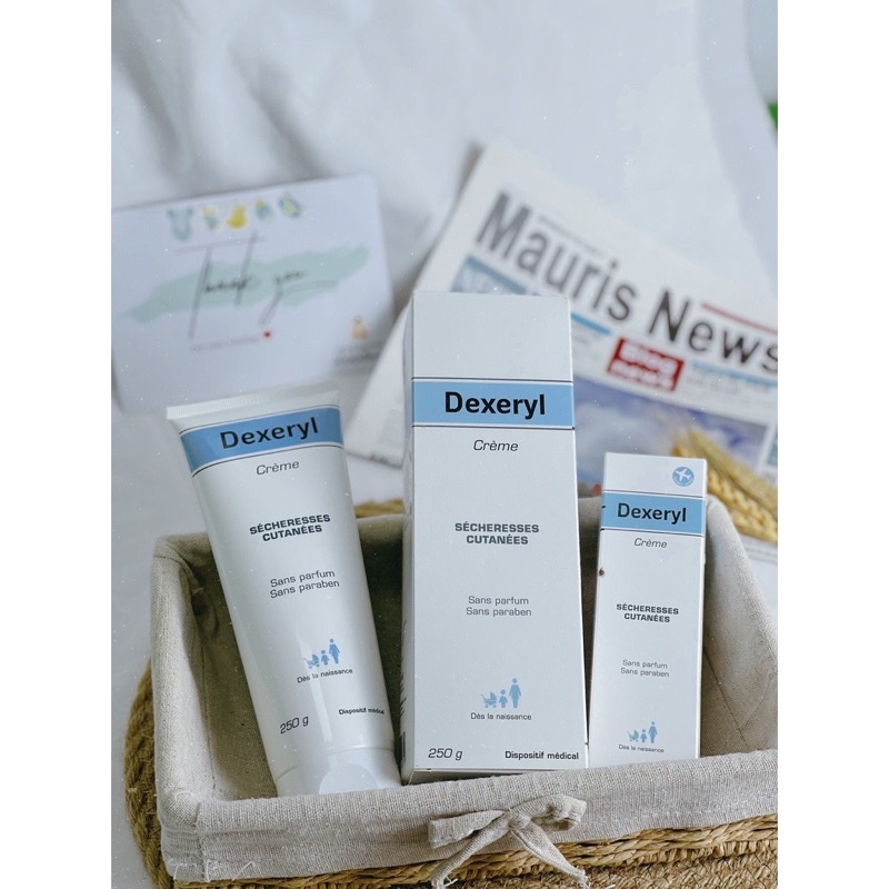 Kem nẻ dưỡng ẩm Dexeryl Creme, Pháp  hỗ trợ da nứt nẻ, chàm sữa, mẩn ngứa rôm sảy cho trẻ sơ sinh, người lớn