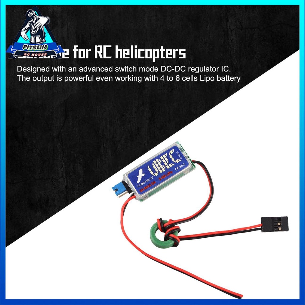 5V / 6V UBEC 3A Bộ điều chỉnh chuyển mạch chống nhiễu đầy đủ che chắn tiếng ồn RF thấp nhất