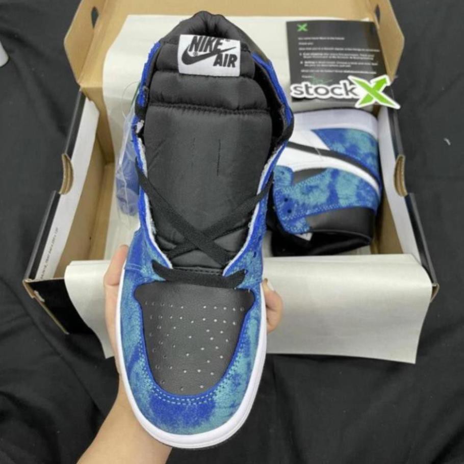 Giày jordan 1 xanh loang cao cổ hàng 1:1 chất lượng ( full phụ kiện + freeship ) | BigBuy360 - bigbuy360.vn