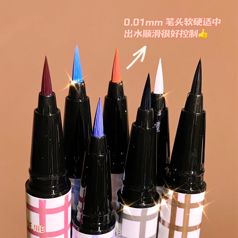 Bút Kẻ Mắt Dạng Lỏng XIXI Chống Thấm Nước Lâu Trôi Không Nhòe Màu Cam / Tím / Hồng / Trắng / Xanh Dương