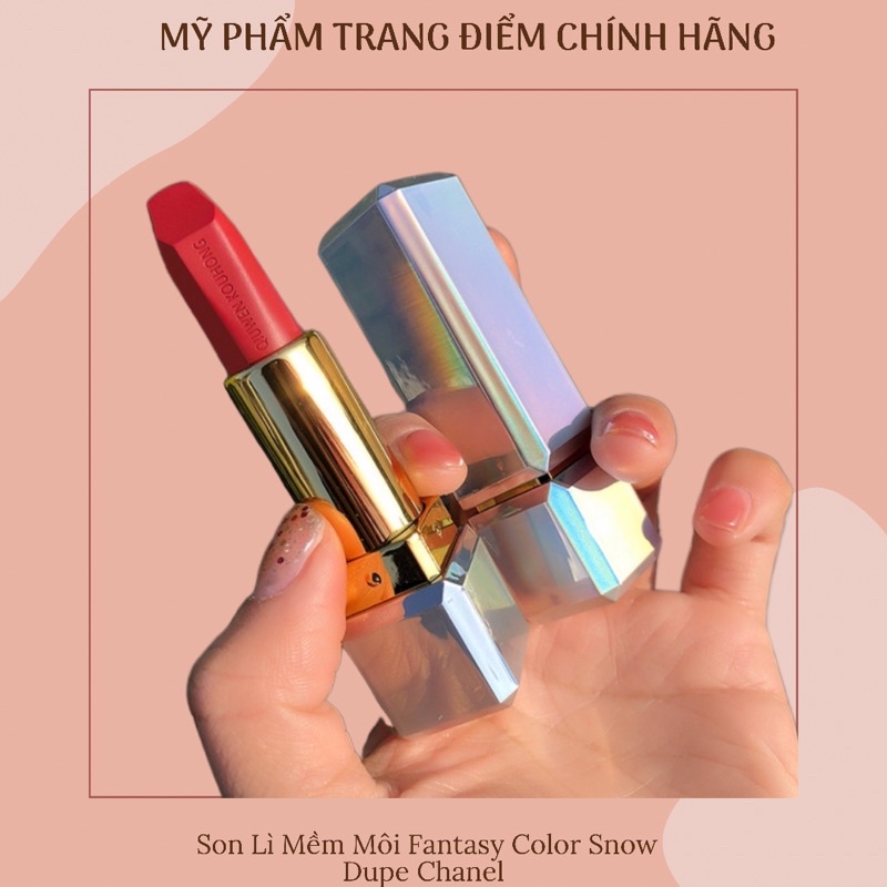 Son Lì Mềm Môi Fantasy Color Snow Dupe Chanel Matte Lipstick