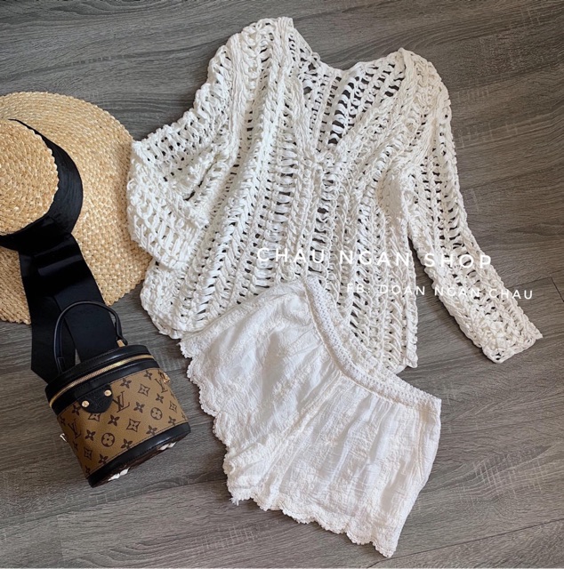 ÁO LƯỚI ĐI BIỂN LOẠI ĐẸP MS20991 | BigBuy360 - bigbuy360.vn