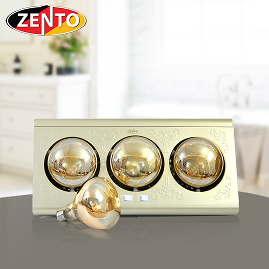 Đèn sưởi nhà tắm 3 bóng Zento ZT3-H Gold