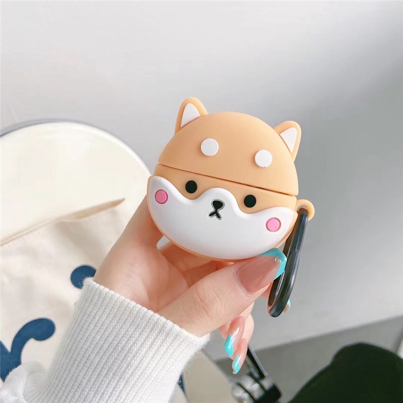 Vỏ Bảo Vệ Hộp Sạc Tai Nghe Lenovo LP40 Pro Chất Liệu Mềm Hình Chú Gấu Dễ Thương