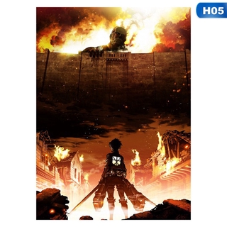 Áp phích hình hoạt hình Attack On Titan