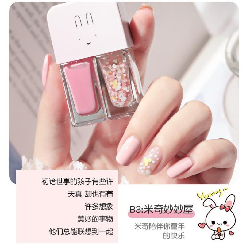 [Có Sẵn]  Set 2 Chai Sơn Móng Tay Nhũ + Lì Fairy's Gift 2*6ML